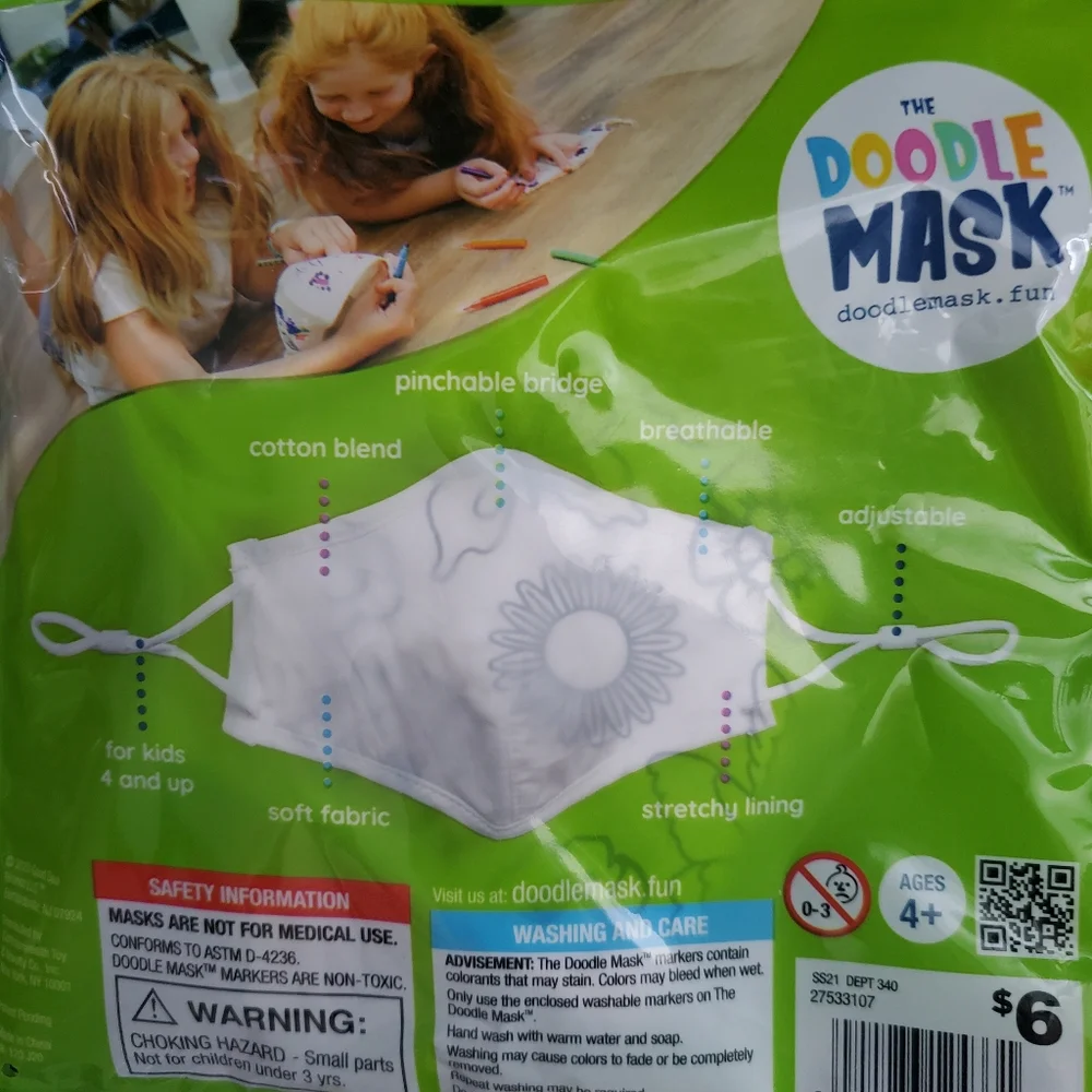 The Doodle Masks / 3 pks